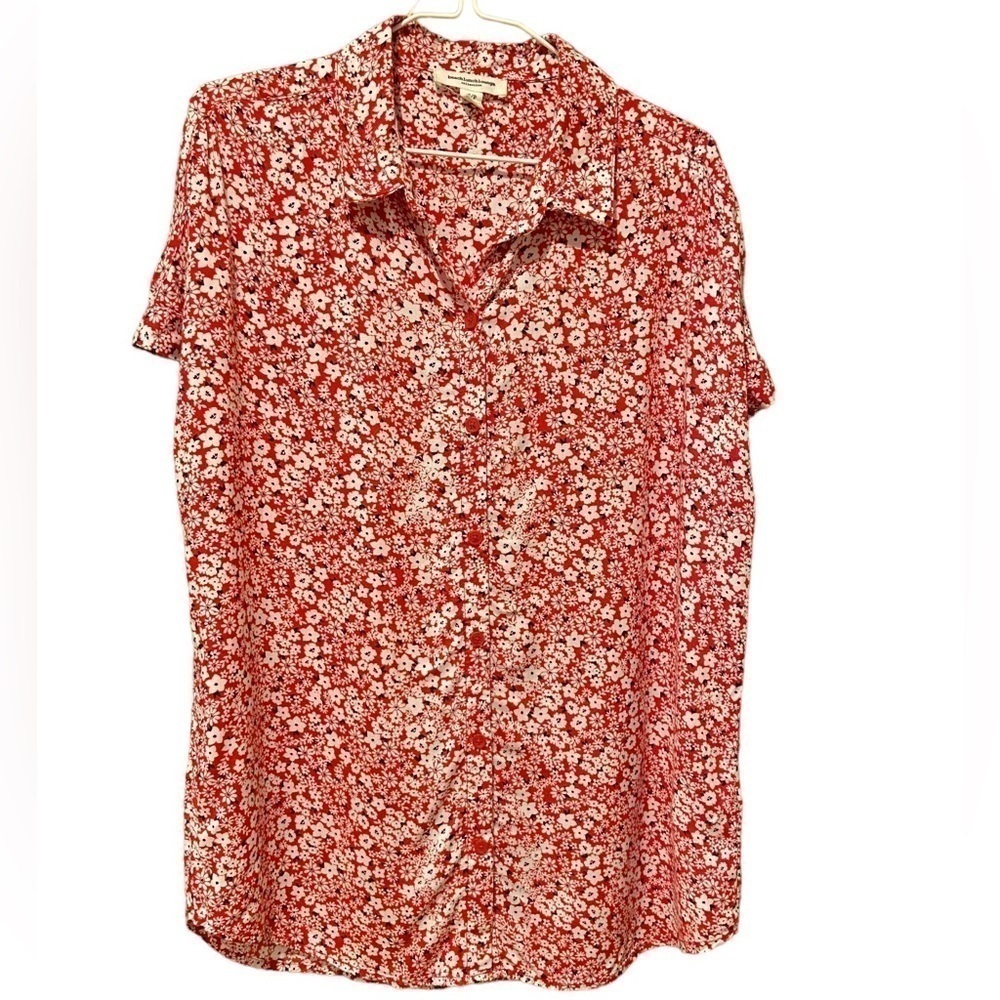 Beach Lunch Lounge Collection Button Down Blouse